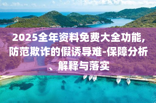 2025全年資料免費大全功能,防范欺詐的假誘導(dǎo)難-保障分析、解釋與落實