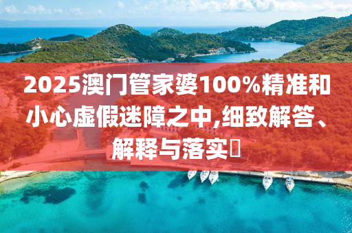 2025澳門管家婆100%精準和小心虛假迷障之中,細致解答、解釋與落實?